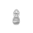 Anālais spraudnis ar caurspīdīgu lodveida dārgakmeni – 8.8 cm (3.5″) — Foto 2
