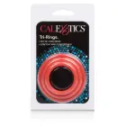 Tri-Rings комплект колец для члена – красный — Фото 2