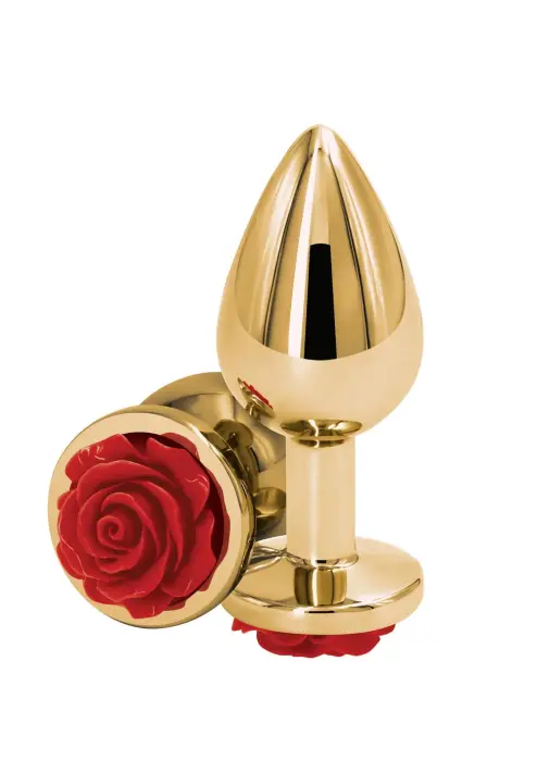 Rose Anal Plug – M – Red