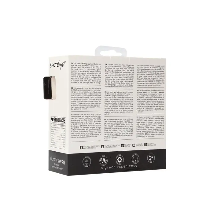 Vibrējoša ola – 10 ātrumi – melna Foto 4