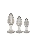 Plastic Butt Plug Set – 3 Piece Set – Clear — Photo 7