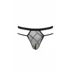 Thong Collin Black - Elastic Striped Hypoallergenic Underwear — Foto 3