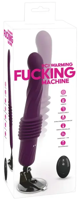 You2Toys вибратор с подогревом, функцией толчков и пультом управления – 16.5 cm