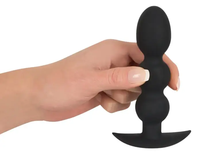Black Velvets Heavy Beads dildo – 13.3 cm – Juodas Photo