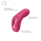 Fun Factory Laya III накладной вибратор с функцией постукивания – 10.7 cm – розовый — Фото 4