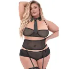 Костюм Magic Silk Office Romper – чёрный – 2XL — Фото 3