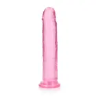 Straight Realistic Dildo with Suction Cup – 25 cm (9.8″) – Clear — Photo 3