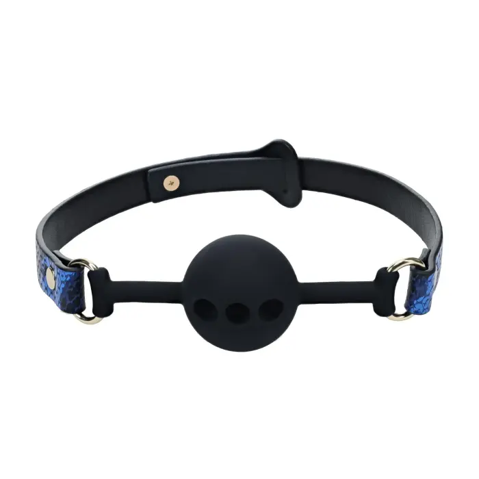 Florence Collection Silicone Ball Gag – Blue