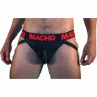 MACHO MX26X2 – meeste poolläbipaistev jokstrap – must/punane – XL — Foto 1