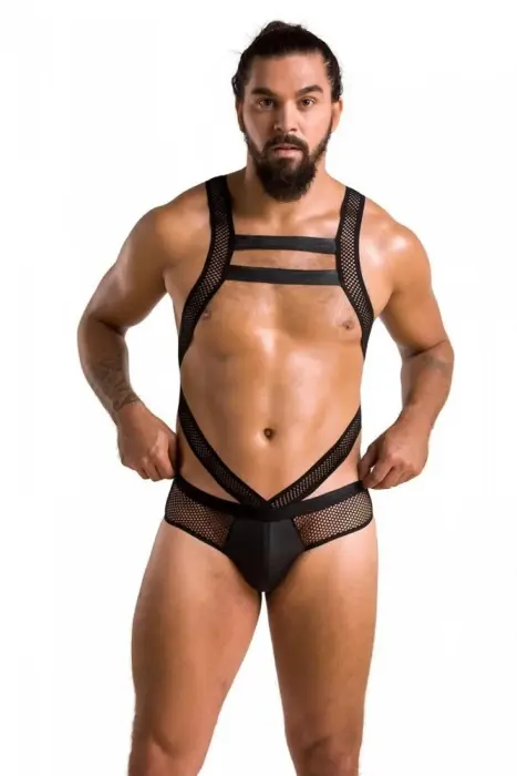 Passion 045 bodysuit – black – L/XL