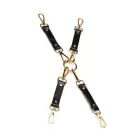 XR Brands Master Series Deluxe Bondage Set Vegan Leather Black/Red — Photo 4