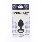 Deimantinis užpakaliuko papuošalas S – Juodas Photo