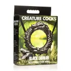 Black Caiman - Silicone Cock Ring - Black — Photo 1