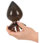 Anal Drops Big Plug – 13 cm – Juodas/Skaidrus – Multicolored Photo