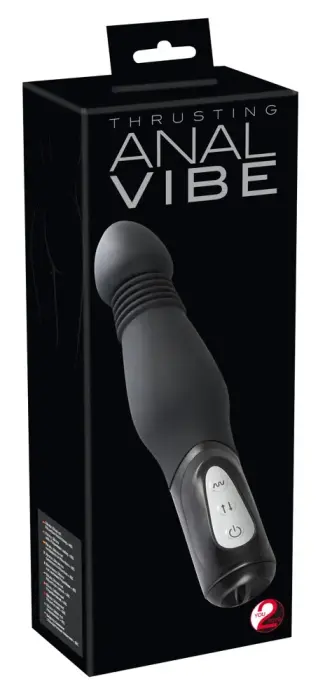 Y2T liikuva funktsiooniga anaalvibraator – 23.5 cm (9.3″) – Must