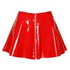 Black Level Vinyl Mini Skirt – Red – M — Photo 9