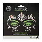 Ķermeņa rotaslietu uzlīmes – Seja – Spīd tumsā Foto 1