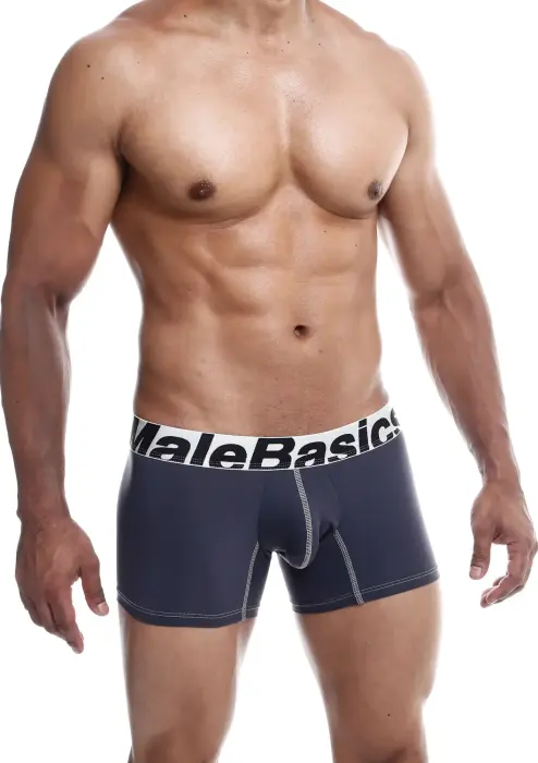 MaleBasics Microfiber Boxer Shorts – Grey – S