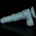 Lovetoy Dual Layer Silicone Nature Cock – rechargeable thrusting vibrating dildo – 11 inch – remote — Photo 8