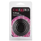 Tri-Rings Cock Ring Set – Black — Photo 2