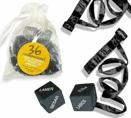 Inedit Kit Bag – ленты для связывания из органзы и кубики – чёрный