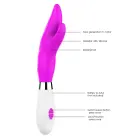 Athos vibrators ar klitora stimulatoru – 21.9 cm (8.6″) – violets — Foto 5
