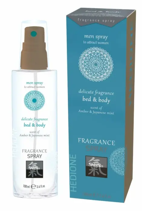 HOT Pheromone Bed & Body Spray for Men Amber & Japanese Mint – 50 ml