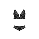 Exposed by Magic Silk Underwired Bralette and Panty Set – Black – S/M — Photo 4