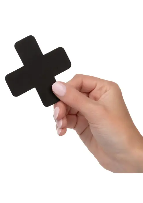 Boundless 2 Nipple Cover Set – Cross – Black Photo