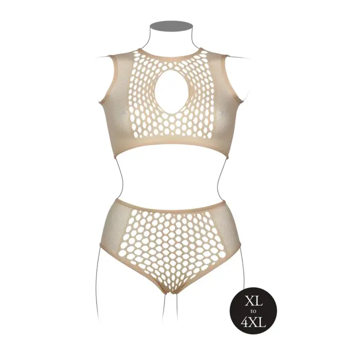 Duo Net Key-Hole Bra Set - Queen Size Photo