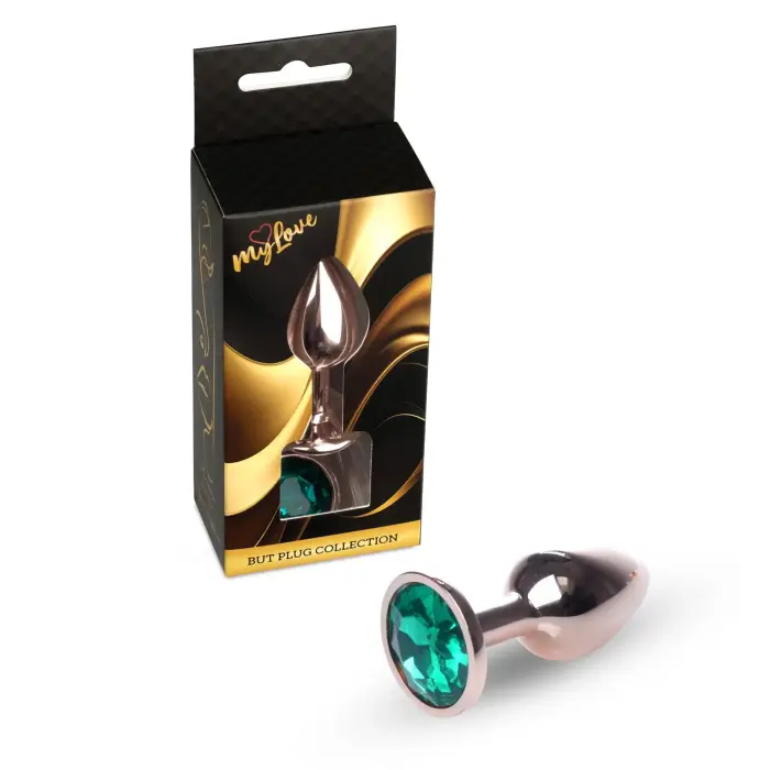 MyLove Toys Jewellery Gold анальная пробка – 7 cm – Красная
