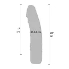 Classic Original vibrators – 20 cm (8″) – melns — Foto 2