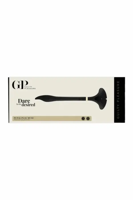 Guilty Pleasure Petal Play Muse divgalu vibrators ar zelta akcentiem, silikons