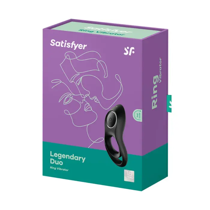 Satisfyer Legendary Duo вибрирующее кольцо для члена – черный