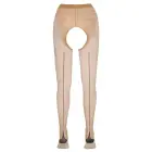 Cottelli LEGWEAR zeķubikses ar atvērtu starpkāju – melnas Foto 5