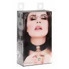 KINKY DIVA ошейник с O-кольцом чёрный/золотой регулируемый из искусственной кожи 43.5 см — Фото 1