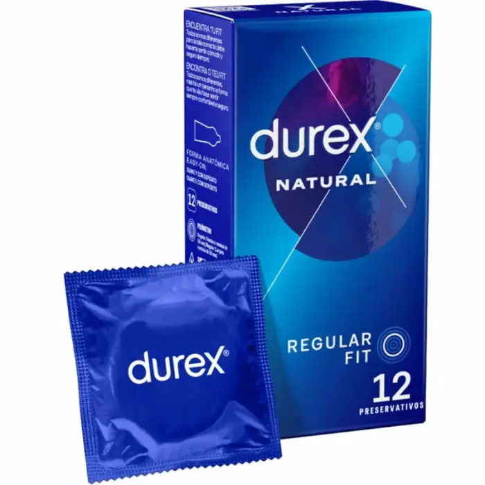 Durex Natural Plus Easy-On Latex Condoms – 12 pcs