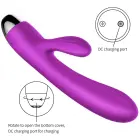 Violets truša pulsējošs vibrators ar sildīšanas funkciju — Foto 2