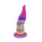 Kiotos Monstar Beast tumsā spīdošs dildo – 20.5 cm (8″) – Daudzkrāsains — Foto 6