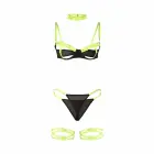 SUBBLIME 955274 rinnahoidja komplekt kaelakee ja jalaaktsentidega – roheline – S/M — Foto 5