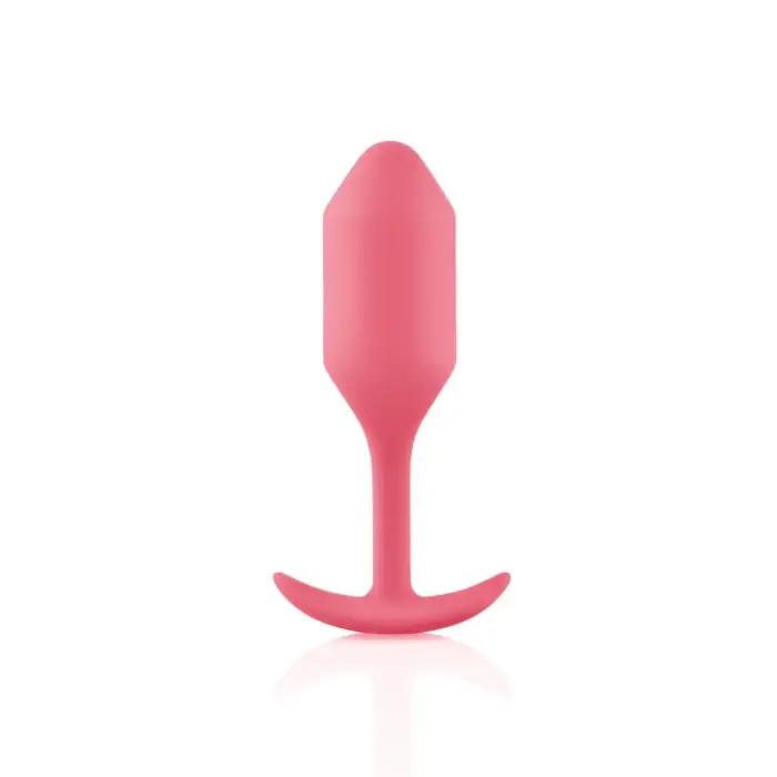 Анальная пробка b-Vibe Snug Plug 2 – 11.4 cm – коралловый