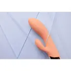 Силиконовый кролик-вибратор Ultra Soft – 18 см (7″) – оранжевый — Фото 12
