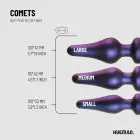 Hueman Comets silikoonist anaaltappide komplekt – 3 suurust – Must — Foto 2