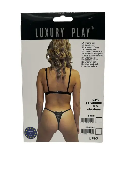 Luxury Play Lingerie Set – Black – M Photo
