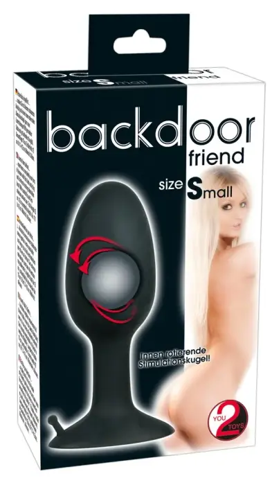 Backdoor Friend S anālais spraudnis – 8 cm (3.1″) – Melns