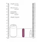 10 ātrumu uzlādējams lodes vibrators – 7.7 cm (3.1″) – violets Foto 3