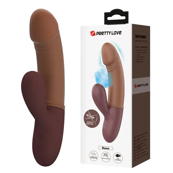 PRETTY LOVE Kane Rabbit Vibrator – 7 Vibration Functions – 7 Tapping Functions – Pink