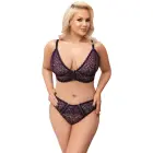 Cottelli Curves Bra and Briefs Set – Purple – XL — Photo 3