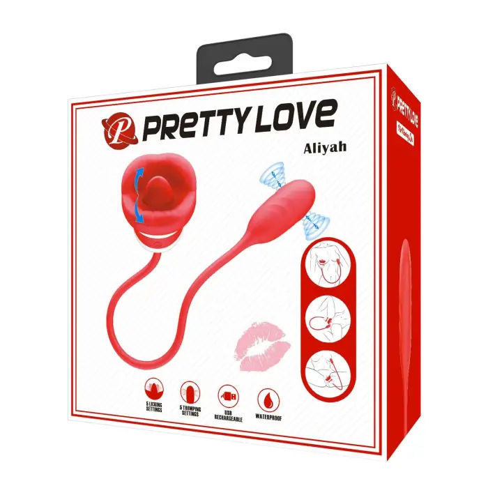Pretty Love Aliyah – стимулятор с язычком и пульсацией – 5 + 5 функций