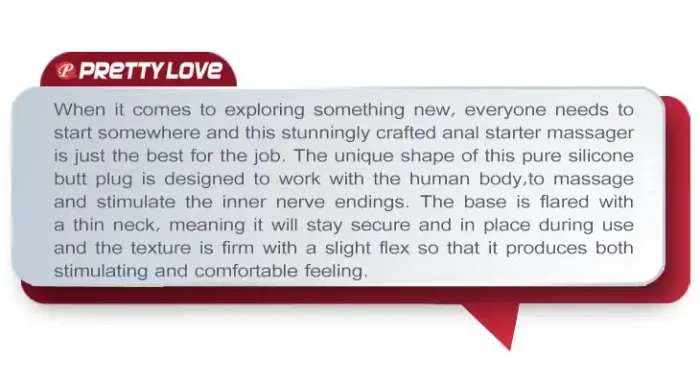 PRETTY LOVE analinis kištukas – 13.5 cm – Skaidrus Photo